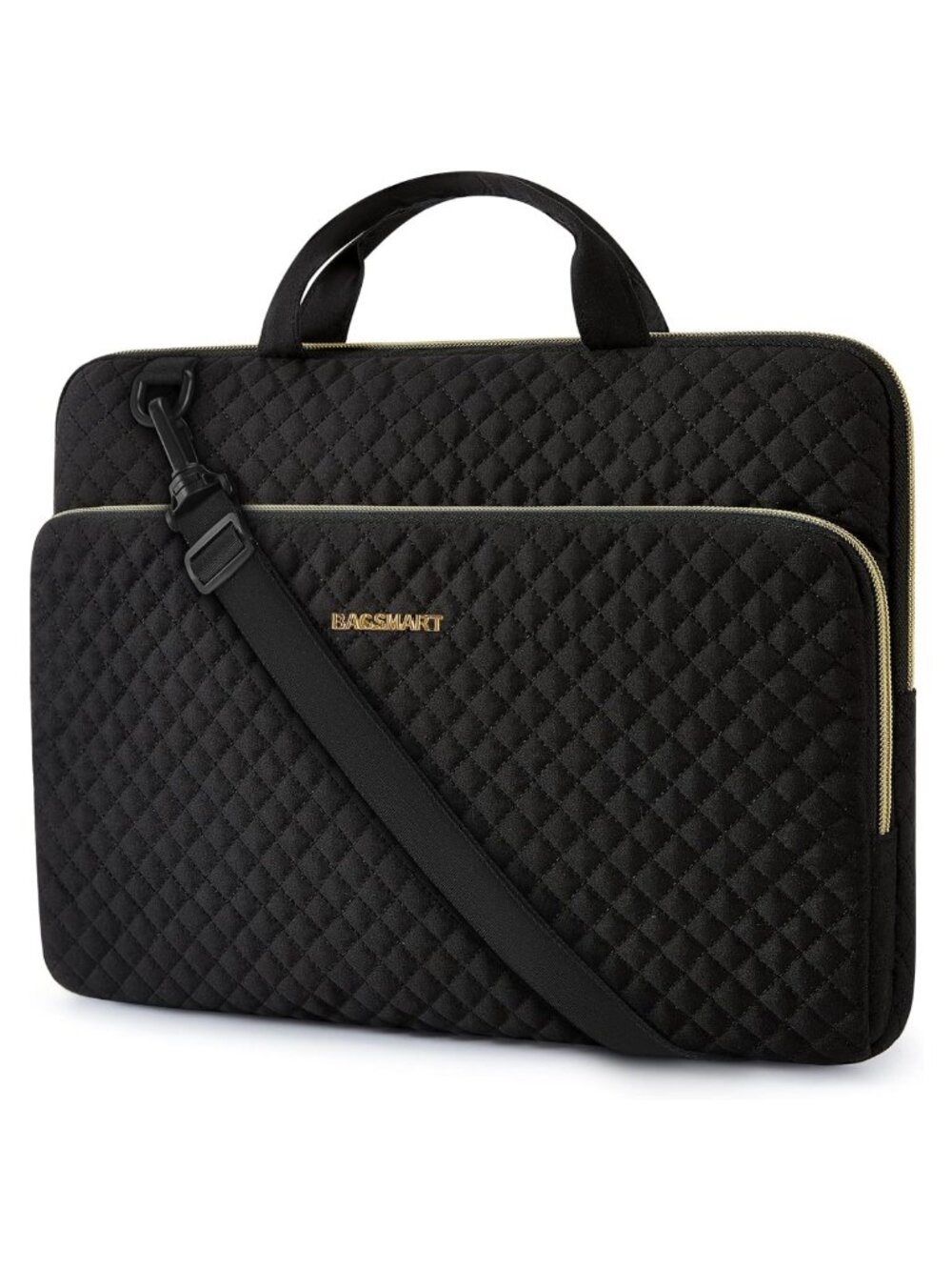 BAGSMART Laptop Sleeve Case Water-Resistant with Handle & Shoulder Strap